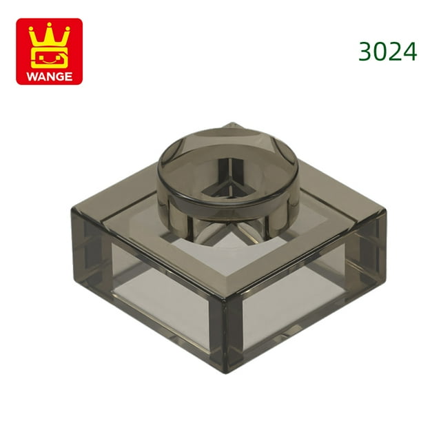 588Pcs/Lot 3024 1x1 Short 1-Hole Building Blocks Classic Base Parts Compatible with Bricks Children Toys Assembly Gift Box 81.Trans-Brown about 588pcs