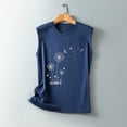 thumbnail image 4 of Débardeurs pour Femmes Col Rond Coupe Ample Basique Imprimé Blouse Décontractée Été Sans Manches Tunique d'Entraînement, 4 of 5