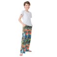 thumbnail image 3 of FORMRS Boys Pajama Pants with Pockets Size 6-8Y Kids Lounge Sleep Bottoms, Art Goldfish Bowl, 3 of 8