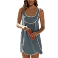 thumbnail image 1 of Vestido Athlisan Summer Athletic sin mangas para mujer azul/gris, 1 of 6