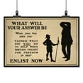 thumbnail image 2 of Print: What Will Your Answer Be When Your Boy Asks You, Father, What Did, 2 of 4