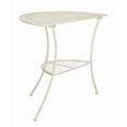SAFAVIEH Genson Outdoor Patio Semi Circle End Table, Antique Blue ...