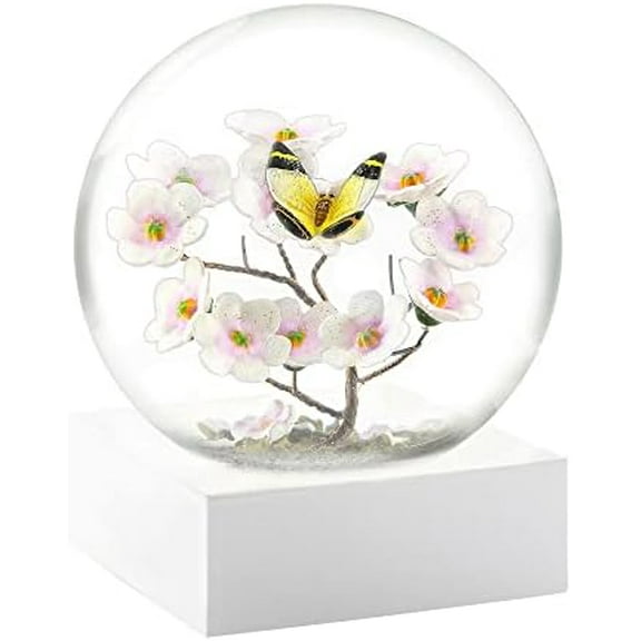 Butterfly on Branch Cool Snow Globe