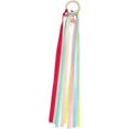 thumbnail image 1 of Reliable 25cm Long Colorful Rainbow Cheerleader Ring Children's Toy Party Accessory Decorative Ribbons Random to enhance your experience, 1 of 4