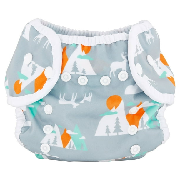 Thirsties Duo Wrap Size One Mountain Range Modern Cloth Diapers 09
