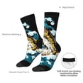 thumbnail image 4 of KLL green salmon fish Print Cool Socks Men's Women's Crew Socks Funny Crazy Novelty Stockings, 4 of 6