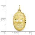 thumbnail image 3 of 10k Yellow Gold Hockey Mask Charm, 3 of 4