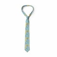 thumbnail image 3 of Geometric Necktie, Memphis Funky Doodle 80's, Dress Tie, 3.7", Sky Blue Multicolor, by Ambesonne, 3 of 3