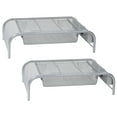 thumbnail image 5 of Mind Reader Monitor Stand, Ventilated Laptop Riser, Paper Tray, Office, Metal Mesh, 20"L x 11.5"W x 5.5"H, Set of 2, SIlver, 5 of 10