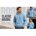 thumbnail image 2 of TKKCS Mens Solid Pullover Hoodie Drawstring Loose Fit Casual Long Sleeve Hooded Sweatshirt Khaki XL, 2 of 6