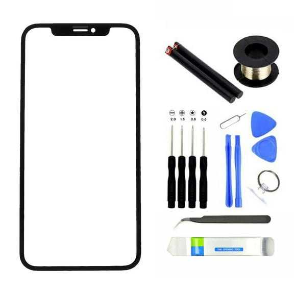Huanledash 1 Set Replacement Professional Repair Tool with OCA Adhesive Front Glass Screen Repair Kit for iPhone 12 Mini/12/12 Pro/12 Pro Max