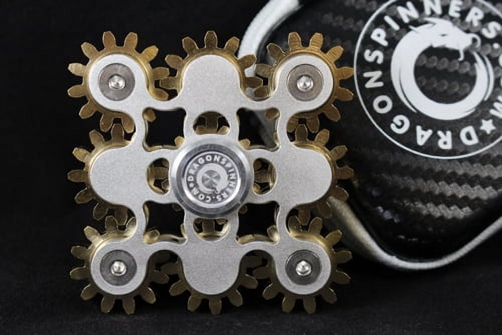 G9 Nine-Bearing Gear Metal Fidget Spinner – Maximum Spin Time – Precision Engineered – Smooth & Silent Rotation – Ultimate Stress Relief & Focus Tool