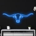 thumbnail image 3 of Handmadetneonsign Bull Head Neon Sign, Western Longhorn Bull Neon Wall Art Decor, Buffalo Wall Decor, 3 of 4
