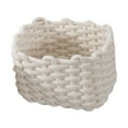 thumbnail image 1 of veasfak Multipurpose Organiser Box Rope Basket Container Bin Portable Storage Basket for Beige, 1 of 8