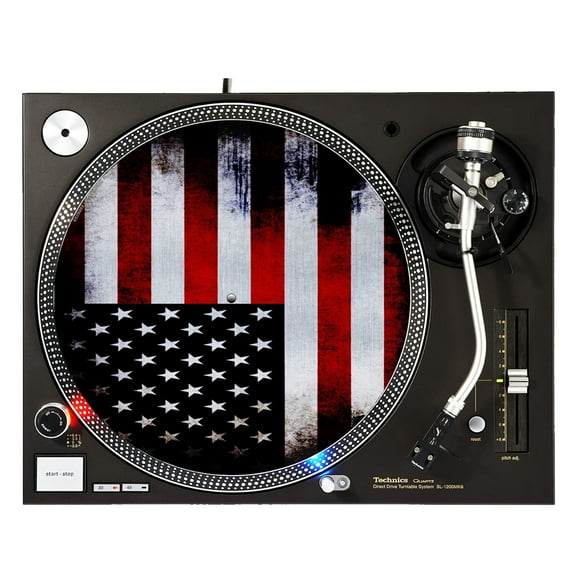 KuzmarK™ 12" DJ Turntable Slipmat - American Flag