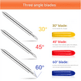 thumbnail image 2 of Engraving Blades for Cutting Plotter – Precision Carving Knife & Replacement Blades for Vinyl, Reflective Film, and Crafting (Plastic box 30°（20pcs）), 2 of 5