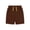 18#Coffee, variant on Boys Cotton Shorts Kids Athletic Casual Drawstring Shorts with Pocket | Uniform Shorts for 4-10 Years