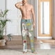 thumbnail image 2 of Fotbe Cute Farm Birds Pantalones de Pijama para Hombre, Pantalones de Dormir, Pantalones de Casa con Cintura Ajustable y Bolsillos-X-Large, 2 of 6