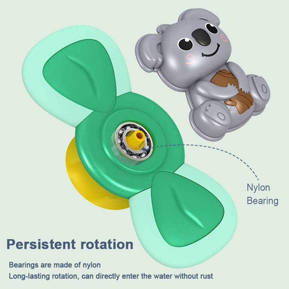 Bathing Flower Travelling Hirger Suction Cup Spinning Top Toy Rotation for Dining Table Windmill Stress Relief Frisbee Toy Table Sucker Baby Bath Toys 