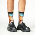 thumbnail image 4 of Fuzoiu Cartoon Pattern Corgi Print Kids Socks For Boys Girls,Grip Crew Socks with Non Slip,Lightweight Stretch Crew Socks,Toddlers Crew Boot Socks, 4 of 5