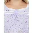 thumbnail image 5 of Ezi Women's Plus Cap Sleeve Floral Nightgown, 5 of 6