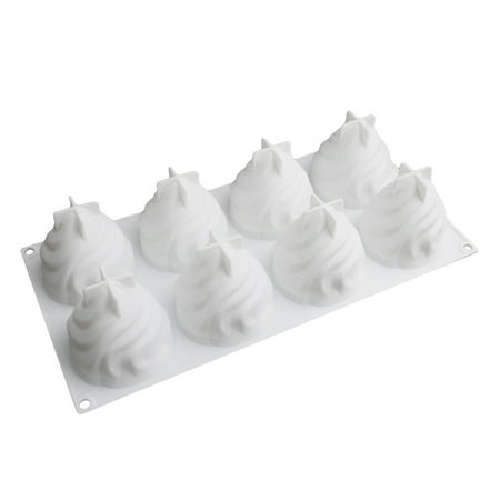 

GeweYeeli Silicone Cake Mold Non-stick 8 Grid Washable Home Dessert Mousse Ice-cream Baking Mould Molding Tool Accessories Type C