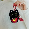 thumbnail image 5 of Hearth & Gear Soft Adorable Black Keychain Handmade Crochet Strap Cute Stuffed Animal For, 5 of 5