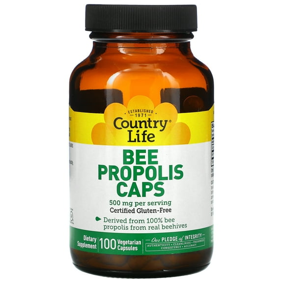 Country Life Bee Propolis Caps, 100 Vegetarian Capsules