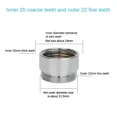 thumbnail image 1 of Faucet Adapter 22 Turn 16 18 20 22 24 26 28 30 32mm Internal and External Fine Tooth Faucet Conversion Thread Accessories, 1 of 5