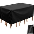 thumbnail image 2 of Outdoor Patio Furniture Covers Waterproof 210D Strong Tear Resistant Outdoor Table Covers, Patio Furniture Covers Windproof UV & Fade Resistant for Outdoor Furniture(71" Lx47 Wx19 H), 2 of 8