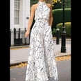 thumbnail image 4 of Elegantes para Mujer, para Fiestas de Noche, Invitadas de Boda, Grandes, Sin Mangas, Pantalones Largos de Pierna S, 4 of 5
