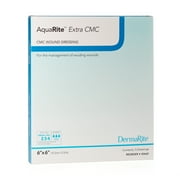 AquaRite Extra CMC Cellulose Gelling Fiber Wound Dressing White 6 x 6" Sterile 40660, 5 Ct