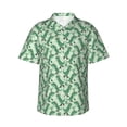 thumbnail image 2 of Picia Dinosaurs on Roller Skater Gentle Cotton Regular Fit Short Sleeve Casual Hawaiian Shirt for Men-Large, 2 of 9