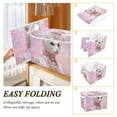 thumbnail image 4 of Foldable Fabric Storage Bin With Handle Collapsible Basket Box Storage With Lid Organizer Noble, 4 of 7