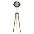 thumbnail image 3 of DecMode 62"H, 16"W Metal Black Analog Industrial Tabletop Clock, 1 - Piece, 3 of 10