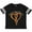 Football Black and White, variant on Leukemia Awareness with Orange Ribbon Heart Boys or Girls Toddler T-Shirt