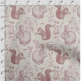 thumbnail image 3 of Soimoi Animals Print, Velvet Fabric, Decor Sewing Fabric by The Yard 54 Inch Wide,Decorative Fabric for Upholstery and Home Accents, Light Pink, 3 of 5