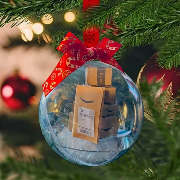 AMERTEER Funny Ornament - Mini Packages Ornament Christmas Mini Express Box Ornament Tree Decorations