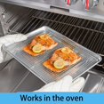 thumbnail image 3 of HILELIFE Cooling Rack, Oven Safe, 15 x 10 inches Baking Rack for Oven Cooking, 2 Pack Stainless Steel Wire Rack for Baking, 3 of 8