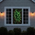 thumbnail image 2 of Halloween Fluorescent Window Banner 31.5 x 47.2 Inches Glow in Dark Window Cover with Skull Pumpkin Design Hanging Scary Decor for Home, 2 of 6