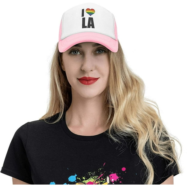 I Love LA Gay Pride Hats Trucker Hats Baseball Cap Running Hat Sun