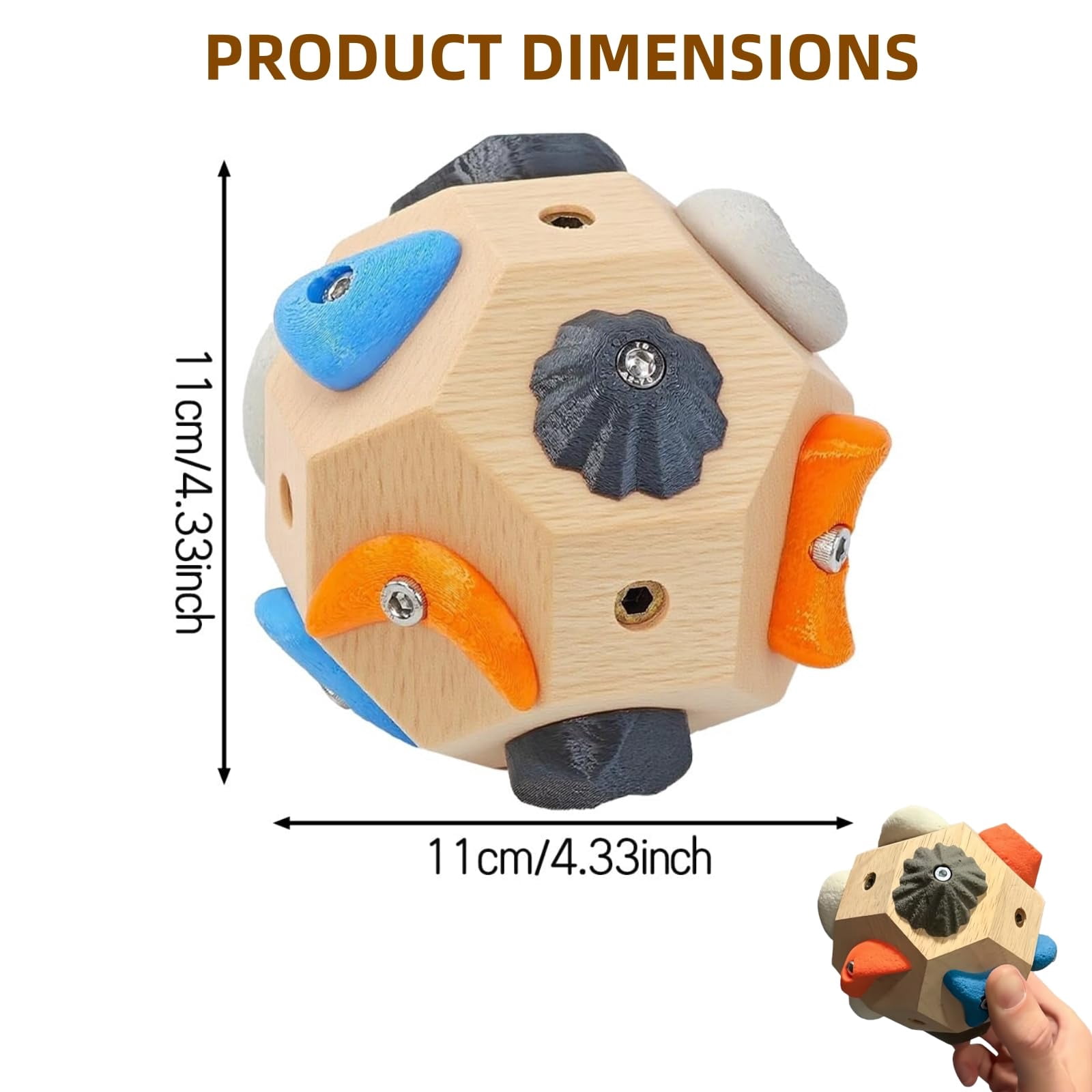 Handcrafted Climbing Blocks,Boulder Block for Climbers, Finger Strengthener & Grip Trainer for Rock Climbers, Bouldering Training Tool - Ideal Gift for Beginners & Professionals