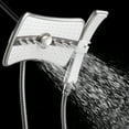 thumbnail image 3 of AKDY 9" Rectangular Shower Head with 4 Multi-Function Modes and Wand Combo in Titanium Silver, 3 of 11