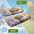 thumbnail image 6 of Pzuqiu Highland Cow Golf Seat Covers for Cart Travel Sports Golf Cart Accessories Boho Flower Comfortable Breathable Easy Installation Golf Blanket Fits All EZGO Club Car and More Golf Carts, 6 of 7