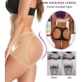 thumbnail image 4 of Women Butt Lifter Panties Booty Lift Seamless Shapewear Tummy Control Body Shaper Enhancer Underwear, 4 of 7
