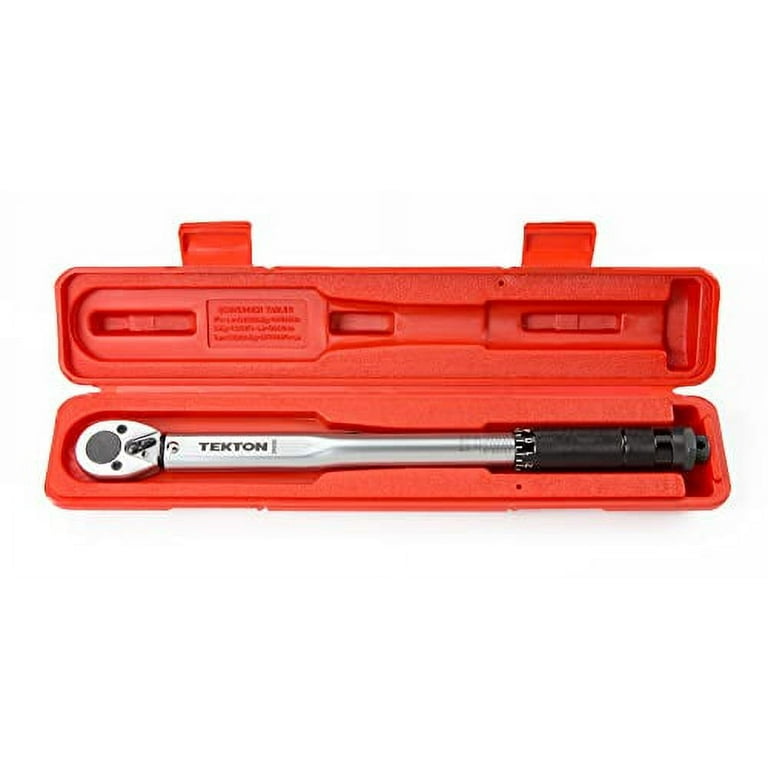 BENTISM Torque Wrench, 1/2 Drive Click Torque Wrench  10-150ft.lb/14-204n.m, Dual-Direction Adjustable Torque Wrench Set,  Mechanical Dual Range Scales Torque Wrench Kit with Adapters Extension Rod  
