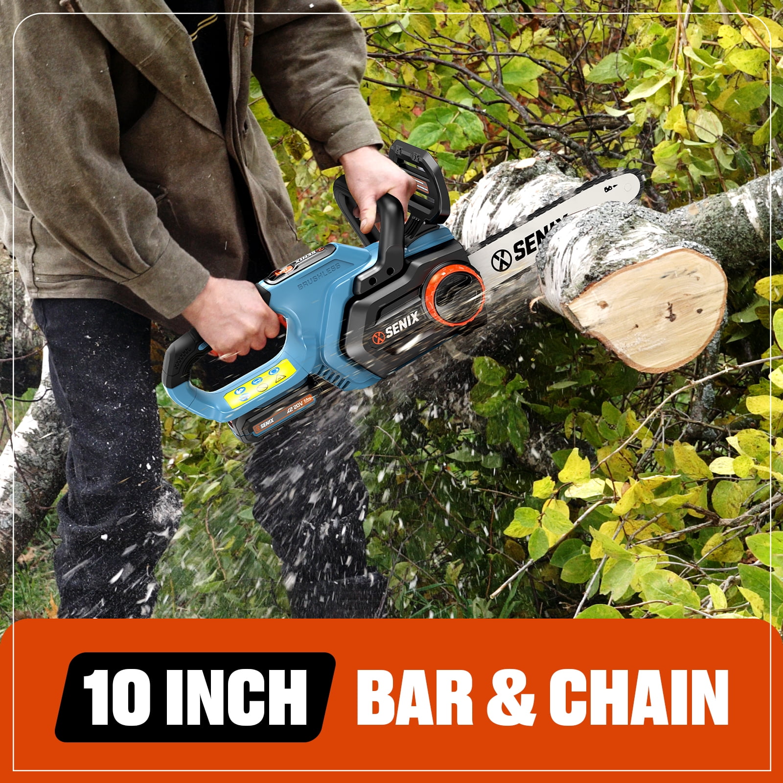 sense4,sense2,ZenfoneMax M2  計10台セット SENIX 20V 10-inch Brushless Cordless Chainsaw with Automatic Oiler
