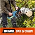 thumbnail image 4 of SENIX 20V 10-inch Brushless Cordless Chainsaw with Automatic Oiler, Tool-Free Chain Tension, 2.5Ah Battery & Charger Included, CSX2-M, 4 of 11