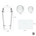thumbnail image 1 of Women Double Head Clear Silicone Jelly Nail Arts Stamper Tools Scraper Sets O2G9, 1 of 9