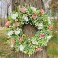 thumbnail image 5 of Spring Front Door Wreath with Lifelike Flowers, Foliage, and Elegant Garland for Outdoor Porch Decor, Weddings, Celebrations, and Home Entryway Enhancement, 5 of 5